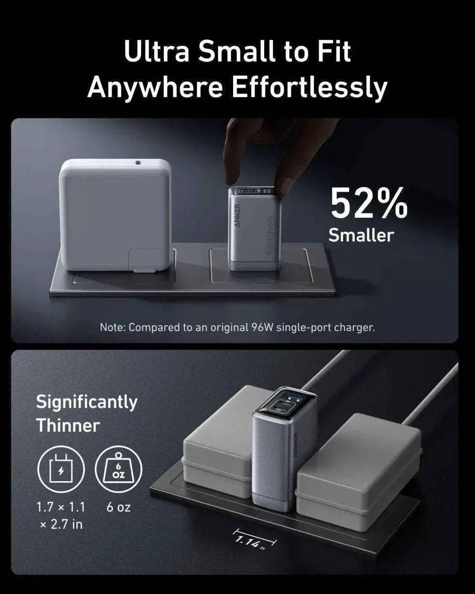 Anker Prime Charger (100W, 3 Ports, GaN) Anker Default Title Default Title-
