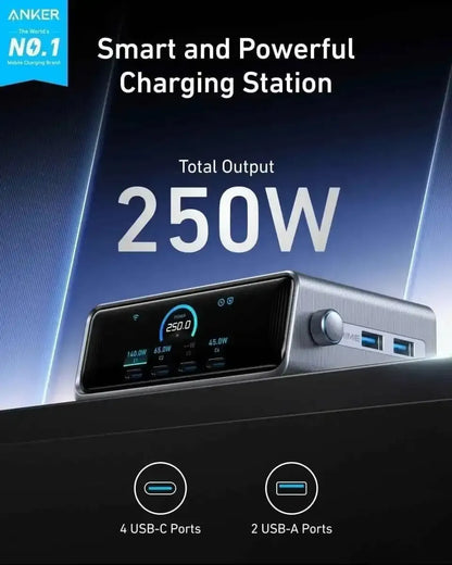 Anker Prime Charger (250W, 6 Ports, GaNPrime) Anker Default Title Default Title-