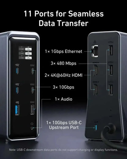 Anker Prime Charging Docking Station (14-in-1, Dual Display, 160W) Anker Default Title Default Title-