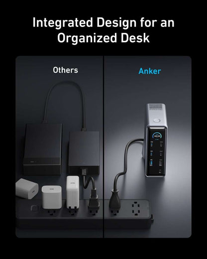 Anker Prime charging docking station on multi-device desk dock
