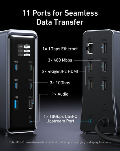 Anker Prime Charging Docking Station (14 - in - 1, Dual Display, 160W) - Cartsfy Inc.
