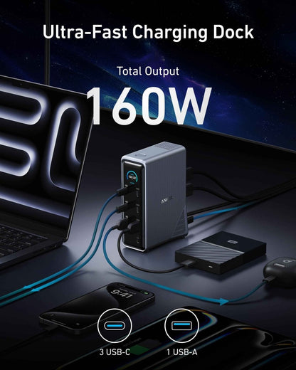 Anker Prime Charging Docking Station (14 - in - 1, Dual Display, 160W) - Cartsfy Inc.