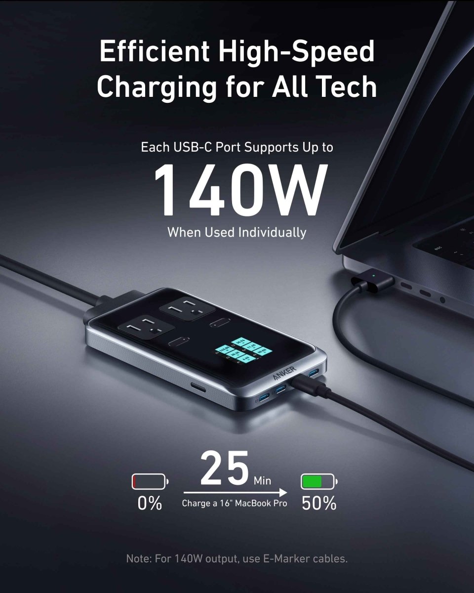 Anker Prime Charging Station (8 - in - 1, 240W) - Cartsfy Inc.