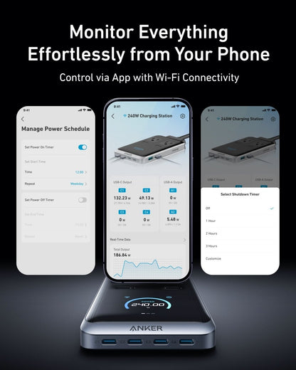 Anker Prime Charging Station (8 - in - 1, 240W) - Cartsfy Inc.
