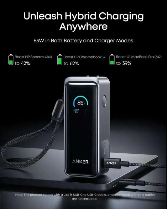 Anker Prime Power Bank (9.6K, 65W, Fusion) Anker Default Title Default Title-