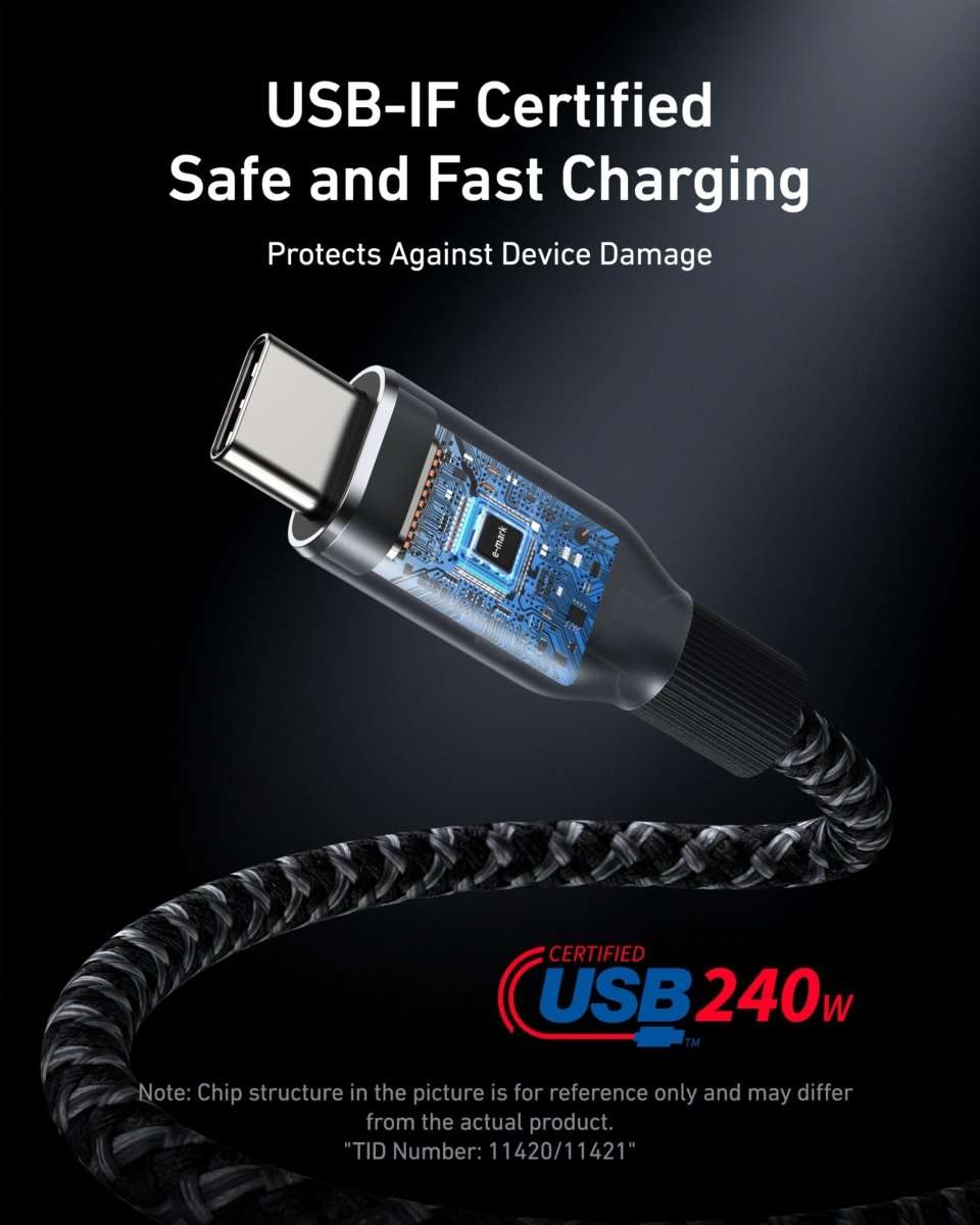 Anker Prime USB-C to USB-C Cable (240W, Upcycled-Braided) Cartsfy Inc.