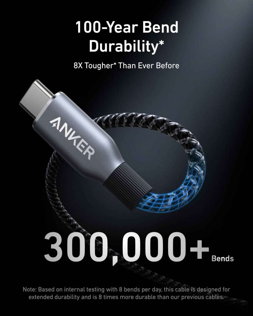 Anker Prime USB-C to USB-C Cable (240W, Upcycled-Braided) Cartsfy Inc.