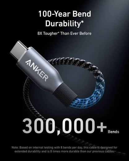 Anker Prime USB-C to USB-C Cable (240W, Upcycled-Braided) Cartsfy Inc.