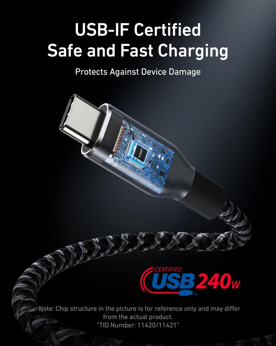 Anker Prime USB - C to USB - C Cable (240W, Upcycled - Braided) - Cartsfy Inc.