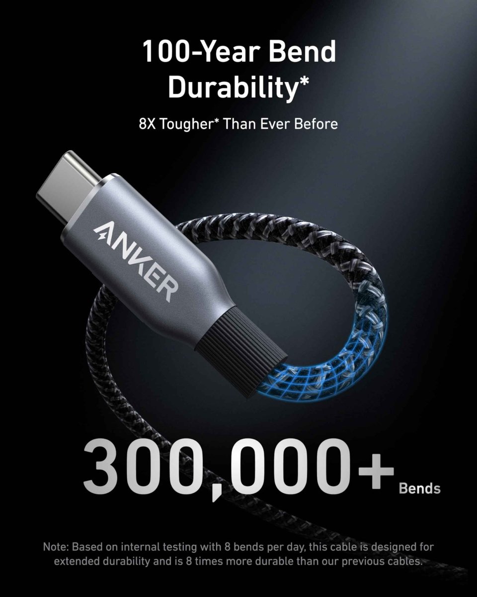 Anker Prime USB - C to USB - C Cable (240W, Upcycled - Braided) - Cartsfy Inc.