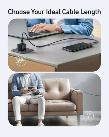Anker USB-A to USB-C Cable (3 ft/6 ft, Upcycled-Braided) Cartsfy Inc.