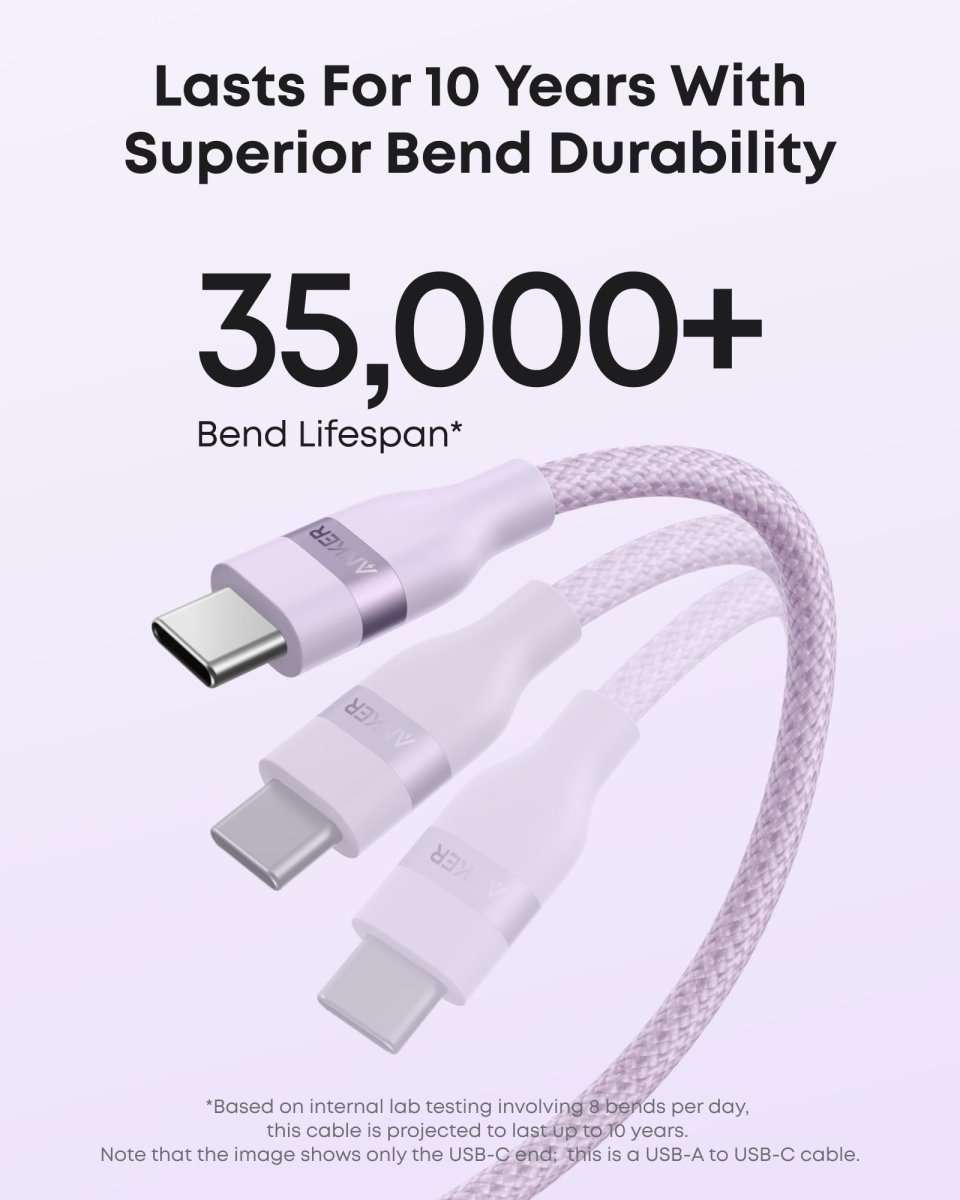 Anker USB-A to USB-C Cable (3 ft/6 ft, Upcycled-Braided) Cartsfy Inc.