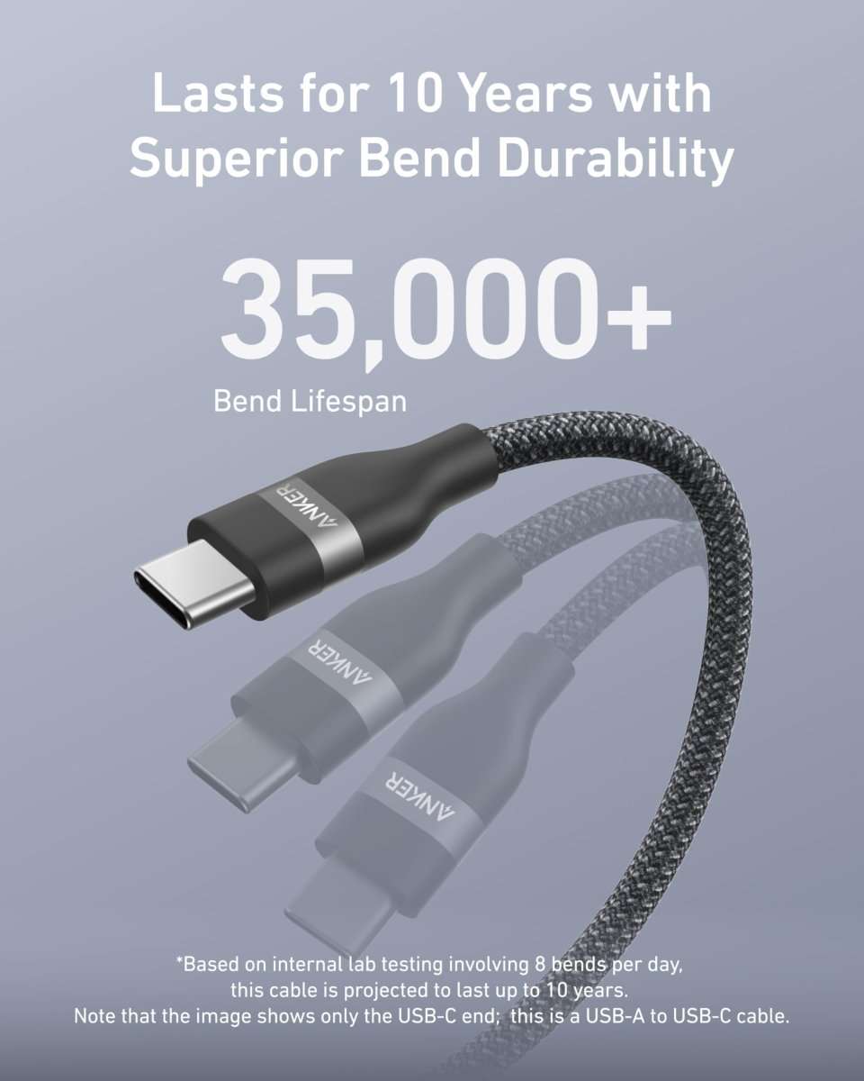 Anker USB-A to USB-C Cable (3 ft/6 ft, Upcycled-Braided) Cartsfy Inc.