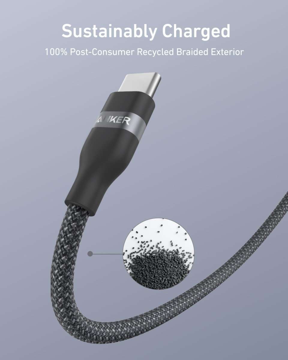 Anker USB-A to USB-C Cable (3 ft/6 ft, Upcycled-Braided) Cartsfy Inc.
