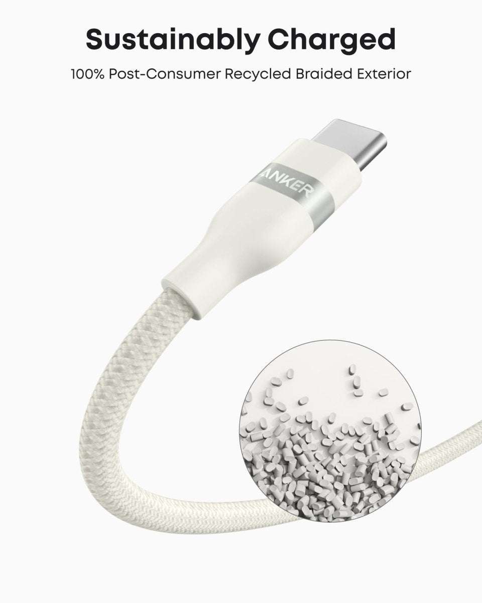 Anker USB-A to USB-C Cable (3 ft/6 ft, Upcycled-Braided) Cartsfy Inc.