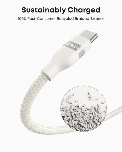 Anker USB-A to USB-C Cable (3 ft/6 ft, Upcycled-Braided) Cartsfy Inc.