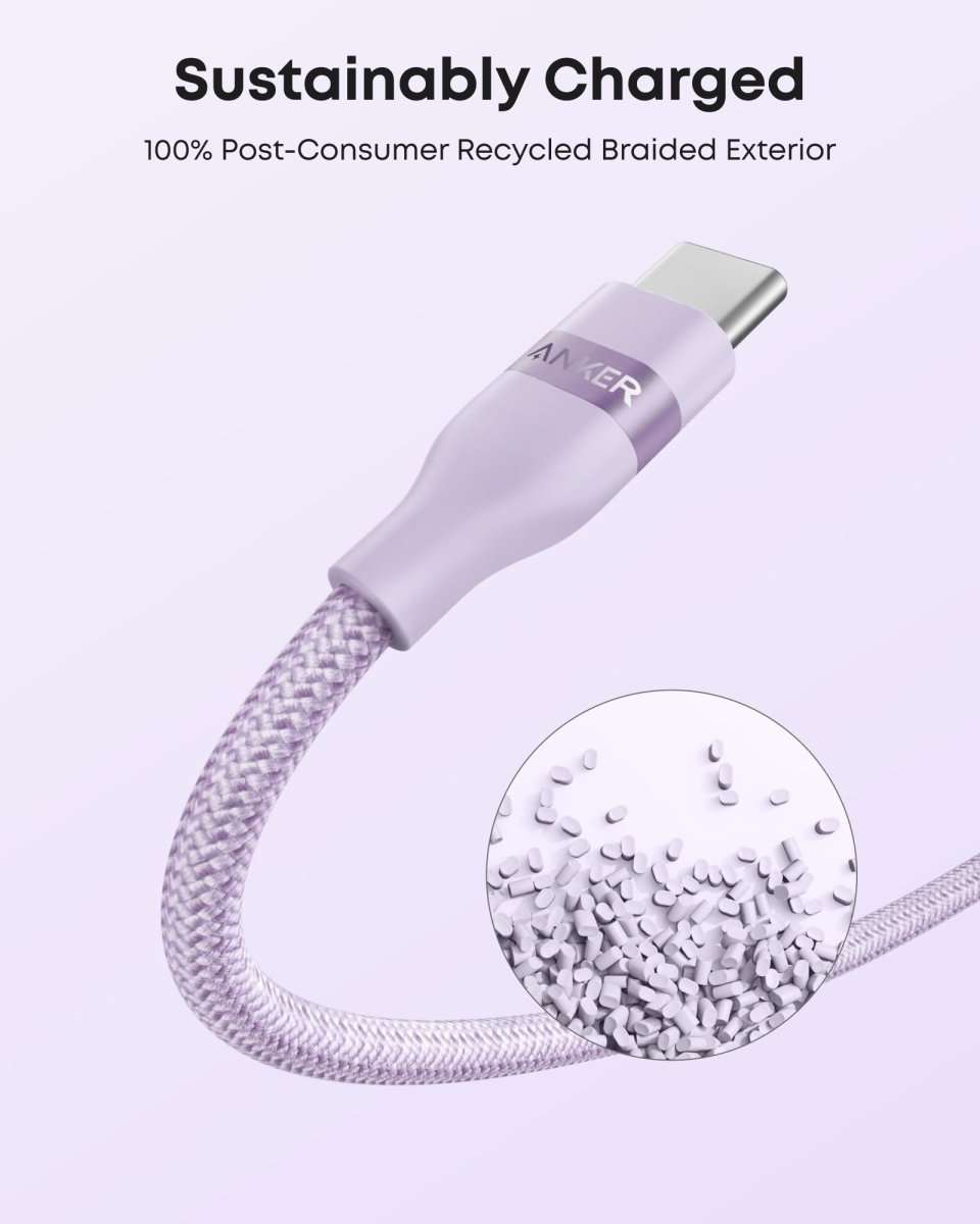 Anker USB-A to USB-C Cable (3 ft/6 ft, Upcycled-Braided) Cartsfy Inc.