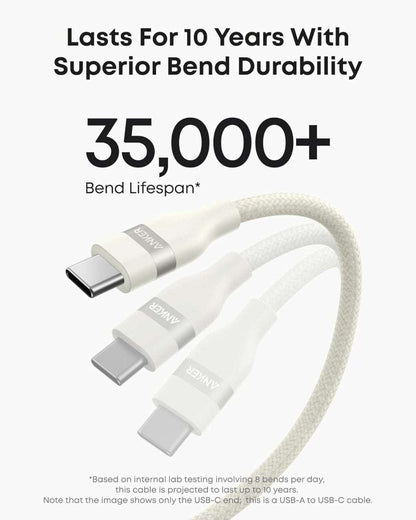 Anker USB-A to USB-C Cable (3 ft/6 ft, Upcycled-Braided) Cartsfy Inc.