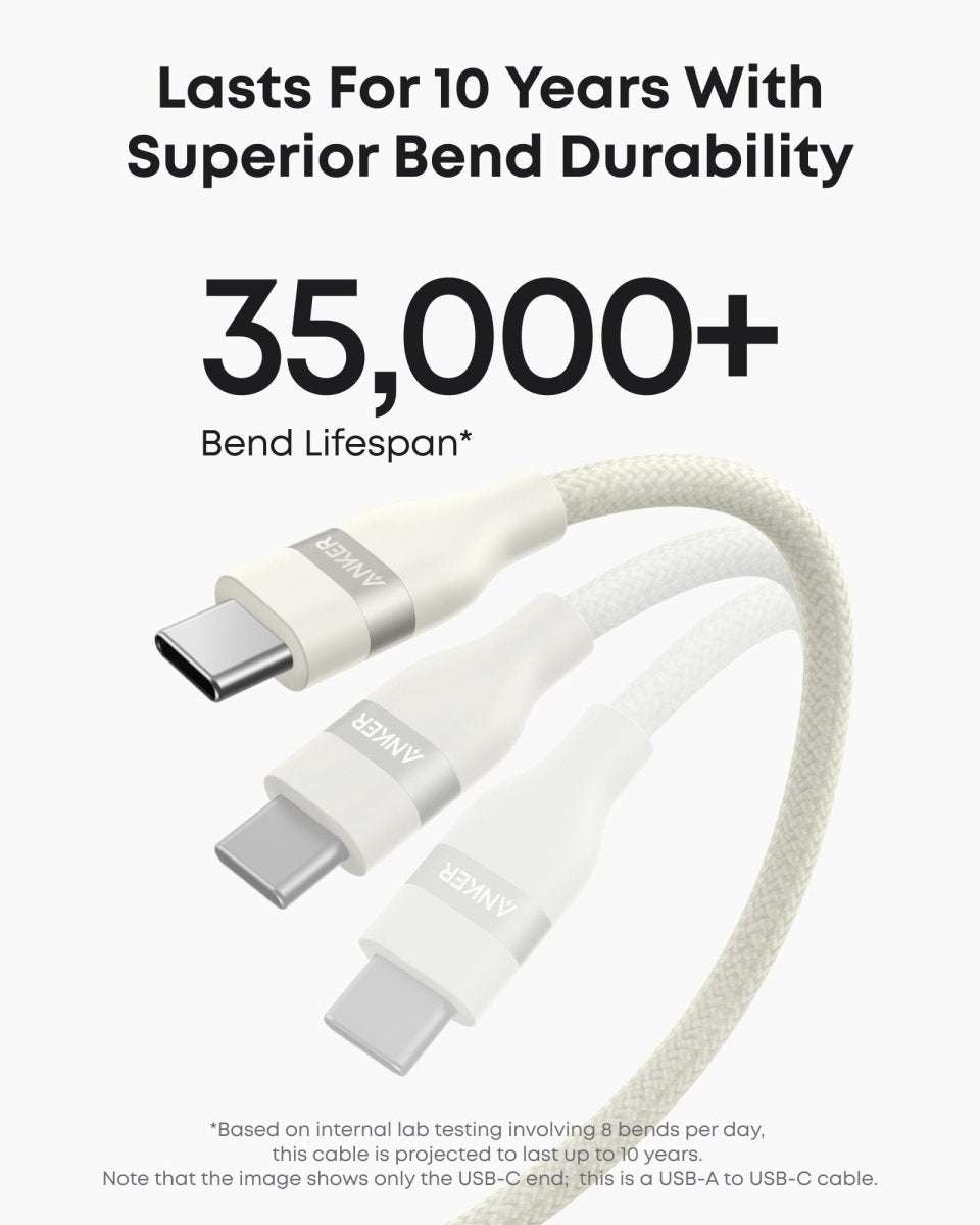 Anker USB-A to USB-C Cable (3 ft/6 ft, Upcycled-Braided) Cartsfy Inc.