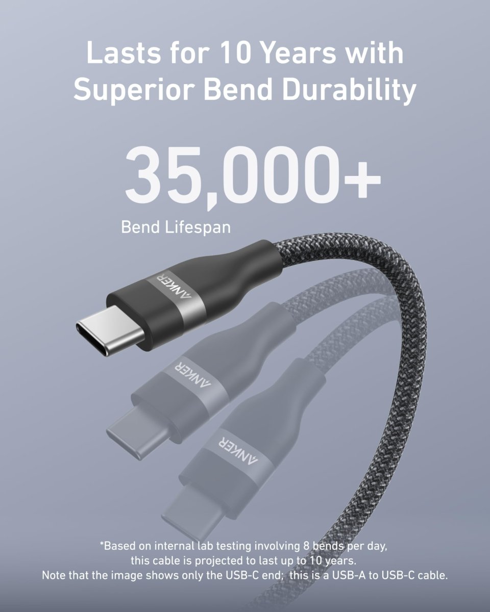 Anker USB - A to USB - C Cable (3 ft/6 ft, Upcycled - Braided) - Cartsfy Inc.