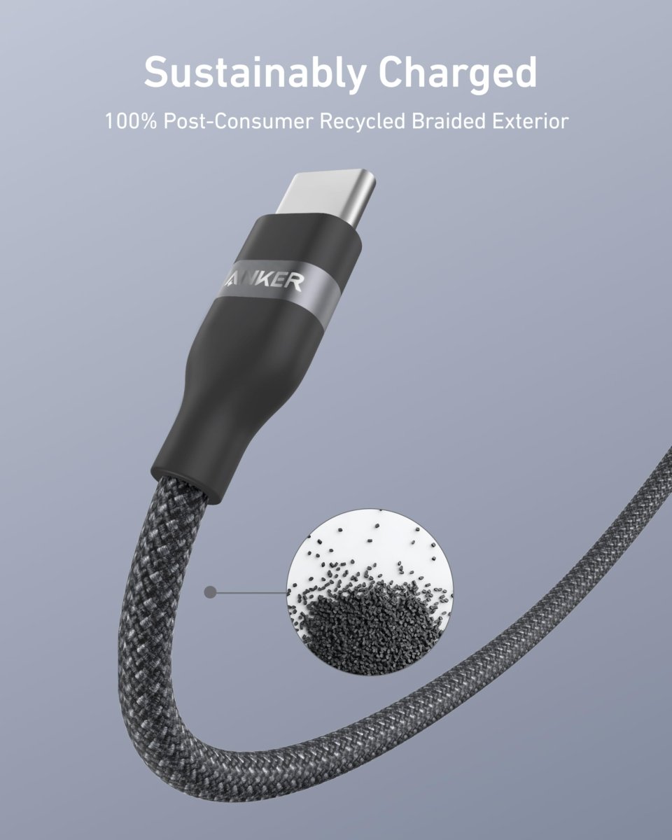 Anker USB - A to USB - C Cable (3 ft/6 ft, Upcycled - Braided) - Cartsfy Inc.
