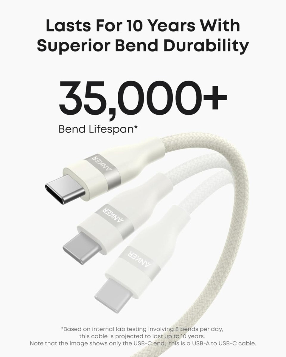 Anker USB - A to USB - C Cable (3 ft/6 ft, Upcycled - Braided) - Cartsfy Inc.