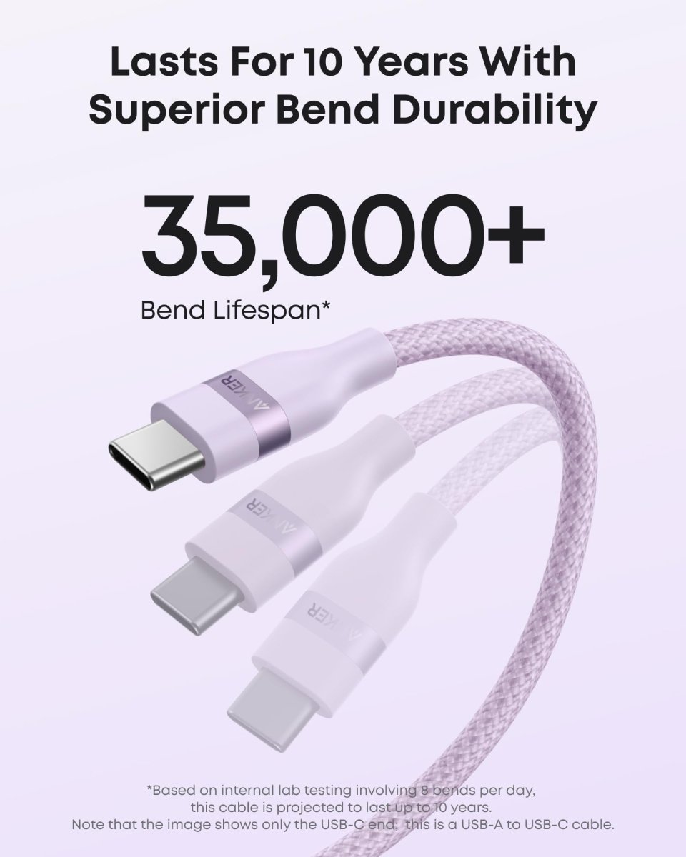 Anker USB - A to USB - C Cable (3 ft/6 ft, Upcycled - Braided) - Cartsfy Inc.