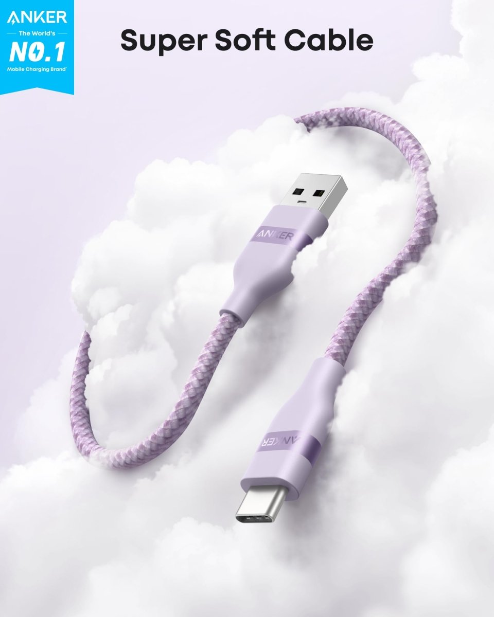 Anker USB - A to USB - C Cable (3 ft/6 ft, Upcycled - Braided) - Cartsfy Inc.