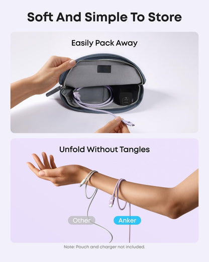 Anker USB - A to USB - C Cable (3 ft/6 ft, Upcycled - Braided) - Cartsfy Inc.