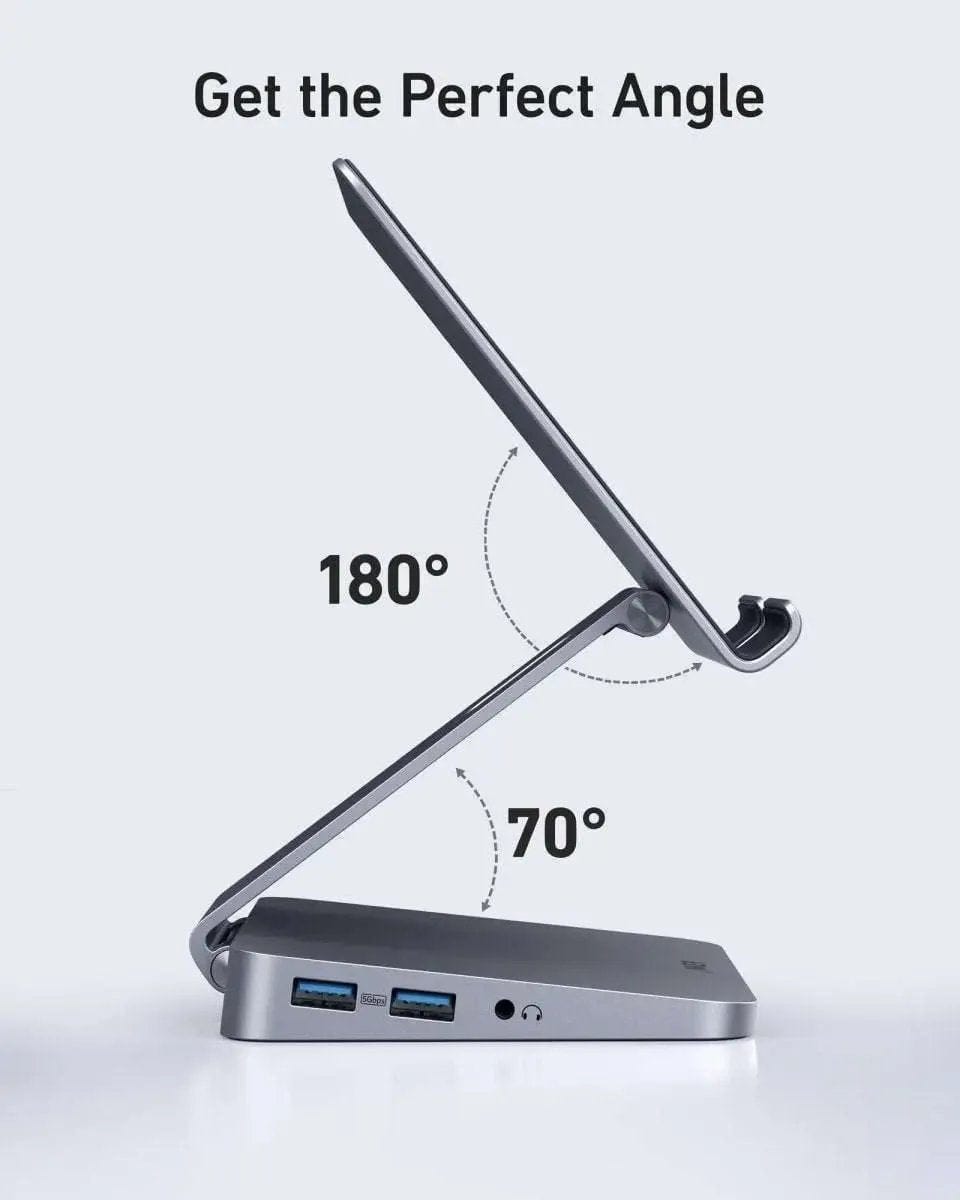 Anker USB-C Hub (8-in-1, Tablet Stand) Anker Gray Gray-