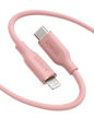 Anker USB-C to Lightning cable, pink silicone with USB-C and Lightning connectors
