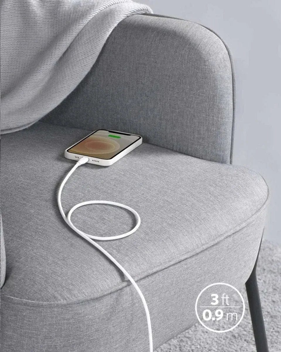 Anker USB-C to Lightning Cable (Flow, Silicone) Anker 3ft / Midnight Black 3ft / Cloud White 3ft / Misty Blue 3ft / Midnight Black-3ft / Cloud White-3ft / Misty Blue-3ft / Mint Green-3ft / Lavender Grey-3ft / Lilac Purple-6ft / Midnight Black-6ft / Cloud White-6ft / Misty Blue-6ft / Mint Green-6ft / Lavender Grey-6ft / Lilac Purple-