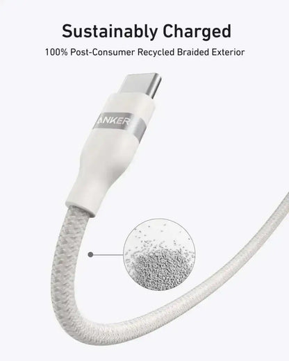 Anker USB-C to USB-C Cable (3 ft / 6 ft, 240W, Upcycled-Braided) Cartsfy Inc.