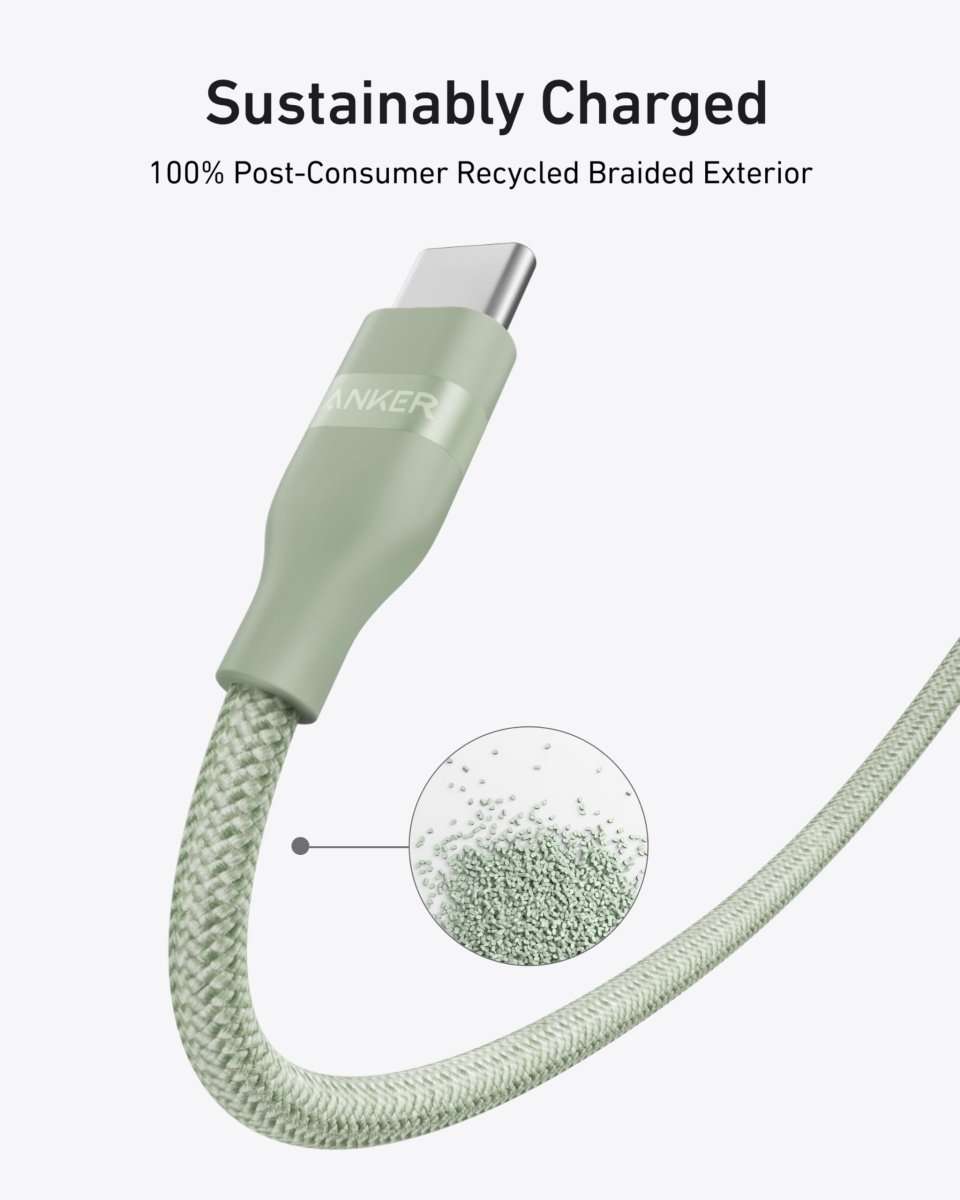 Anker USB-C to USB-C Cable (3 ft / 6 ft, 240W, Upcycled-Braided) Cartsfy Inc.