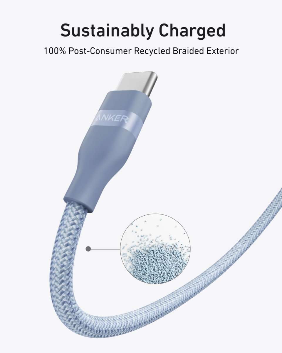 Anker USB-C to USB-C Cable (3 ft / 6 ft, 240W, Upcycled-Braided) Cartsfy Inc.