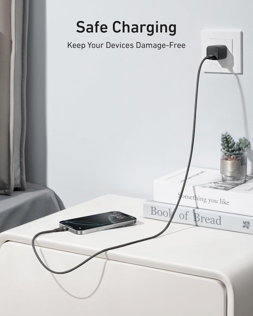 Anker USB - C to USB - C Cable (3 ft / 6 ft, 240W, Upcycled - Braided) - Cartsfy Inc.