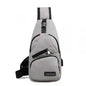 Anti-theft Sling Backpack With Charging Port DailySale Black Gray Navy Black-Gray-Navy-