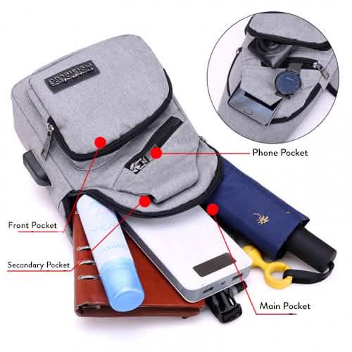 Anti-theft Sling Backpack With Charging Port Cartsfy Inc.