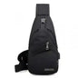 Anti-theft Sling Backpack With Charging Port DailySale Black Gray Navy Black-Gray-Navy-