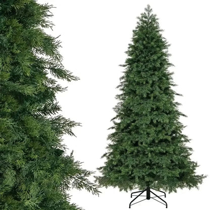 Artificial Christmas Tree Green Hinged Holiday Tree with 721/1019 Lush Branch Tips Cartsfy Inc.