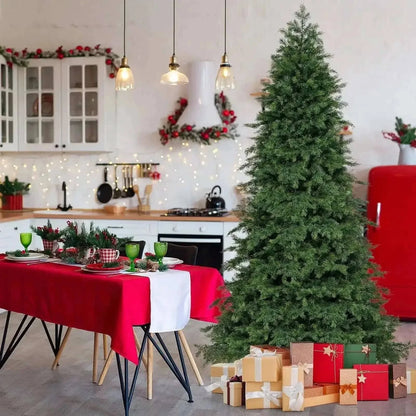 Artificial Christmas Tree Green Hinged Holiday Tree with 721/1019 Lush Branch Tips Cartsfy Inc.