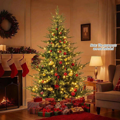 Artificial Christmas Tree with Branch Tips and Warm White LED Lights Cartsfy Inc.