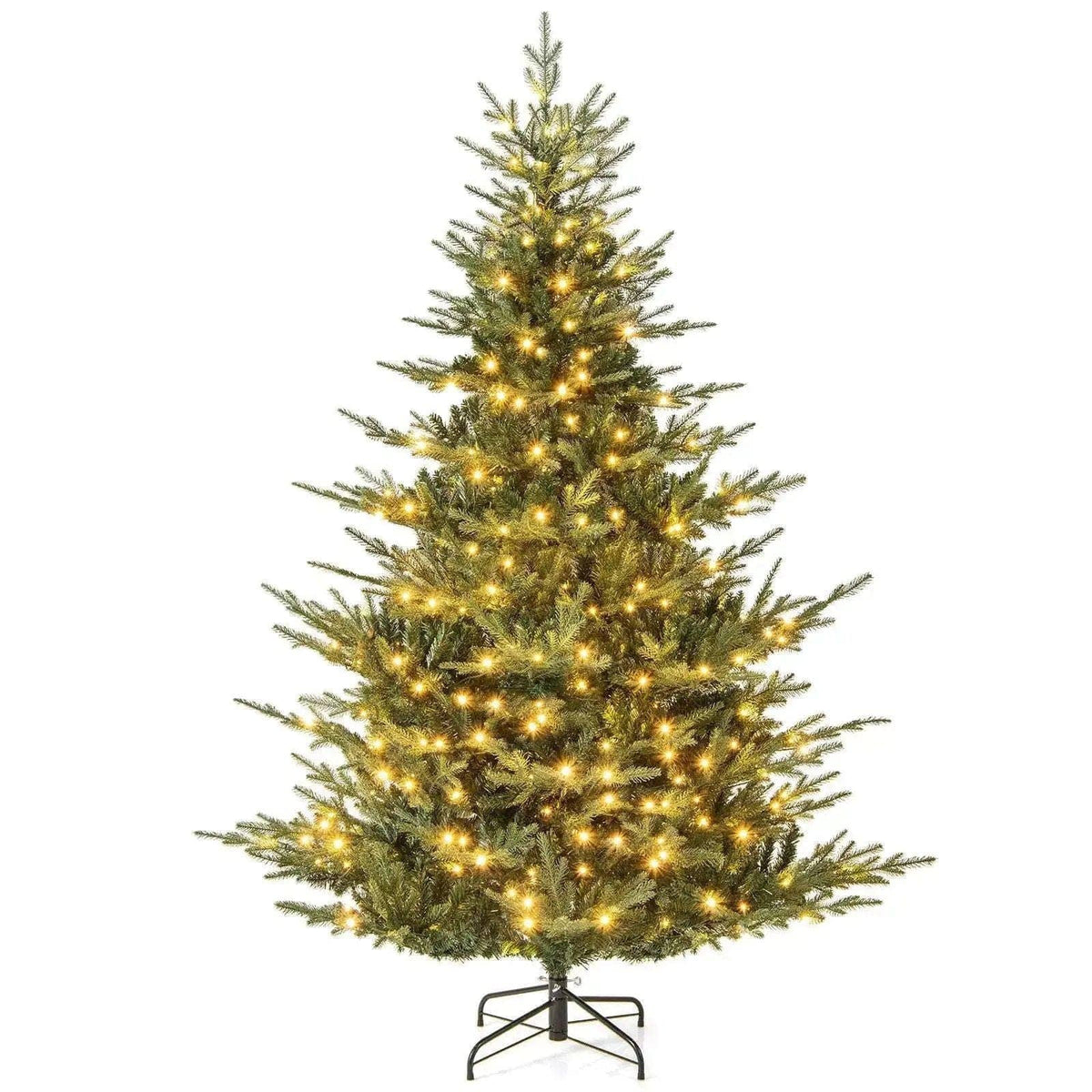 Artificial Christmas Tree with Branch Tips and Warm White LED Lights Cartsfy Inc.