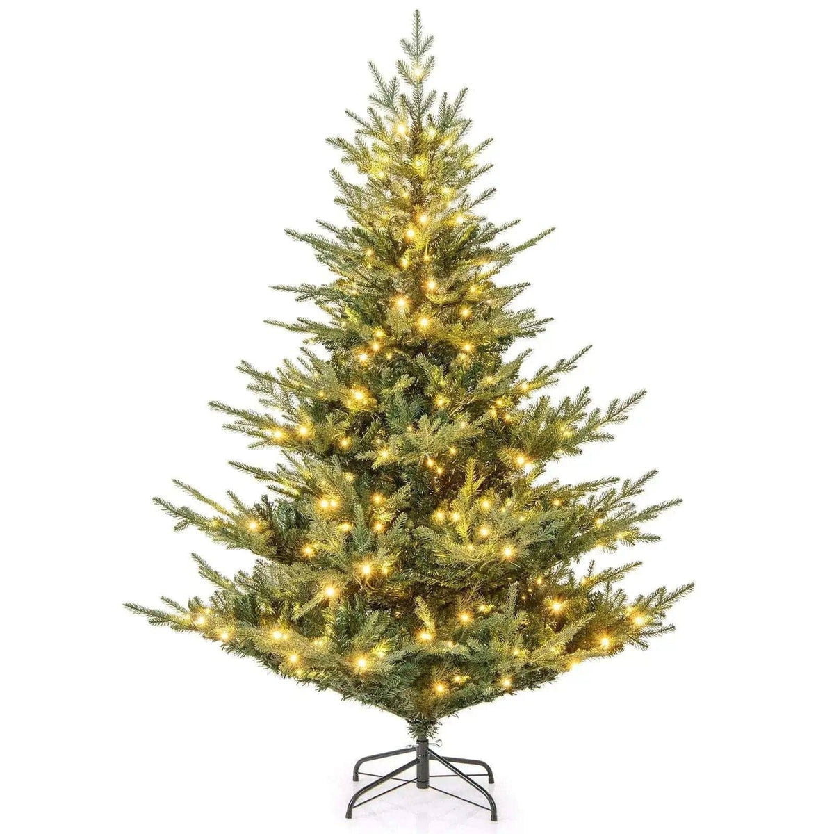 Artificial Christmas Tree with Branch Tips and Warm White LED Lights Cartsfy Inc.