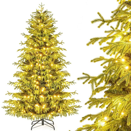 Artificial Christmas Tree with LED Lights and PVC Mixed Branch Tips Cartsfy Inc.