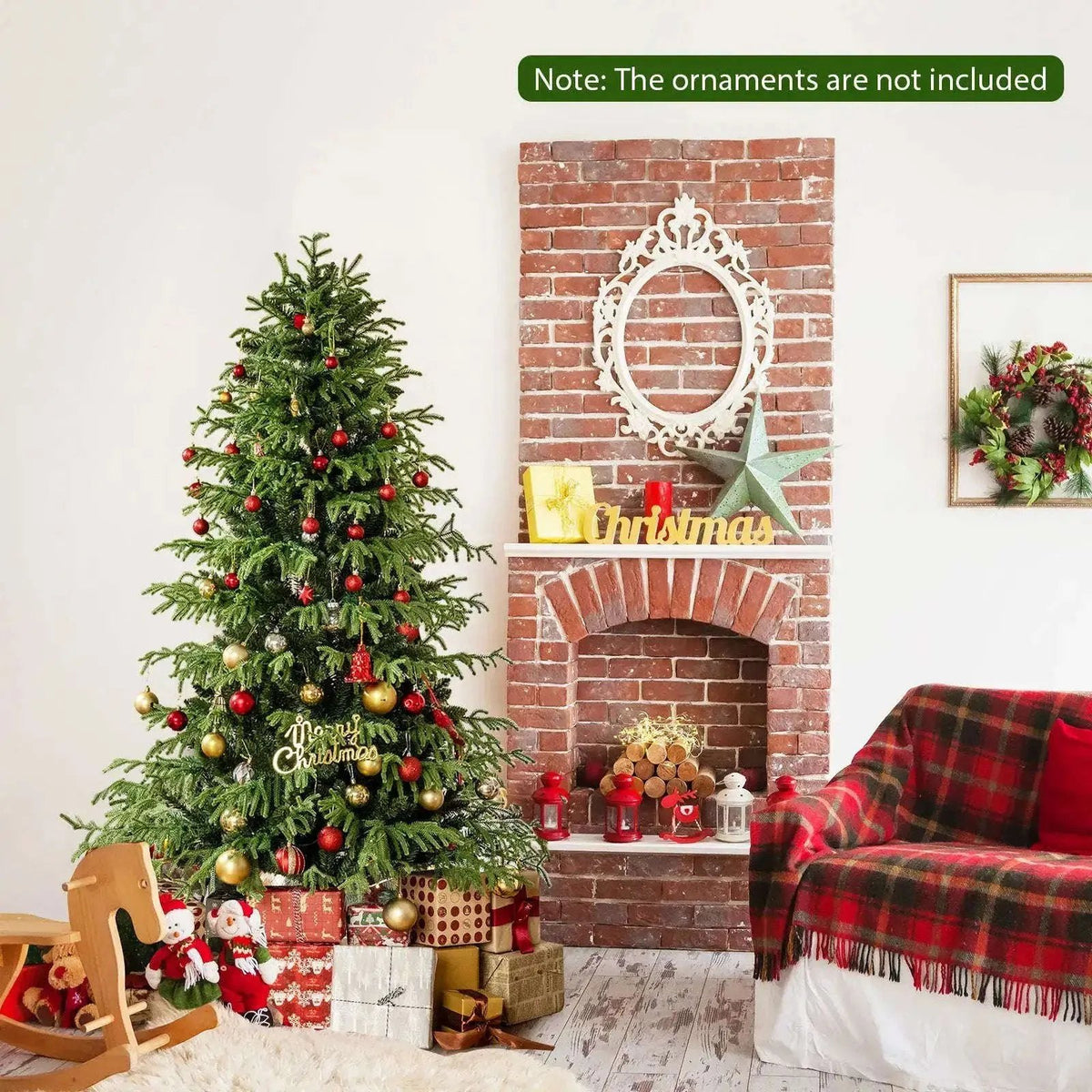 Artificial Christmas Tree with LED Lights and PVC Mixed Branch Tips Cartsfy Inc.
