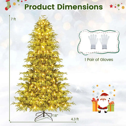 Artificial Christmas Tree with LED Lights and PVC Mixed Branch Tips Cartsfy Inc.
