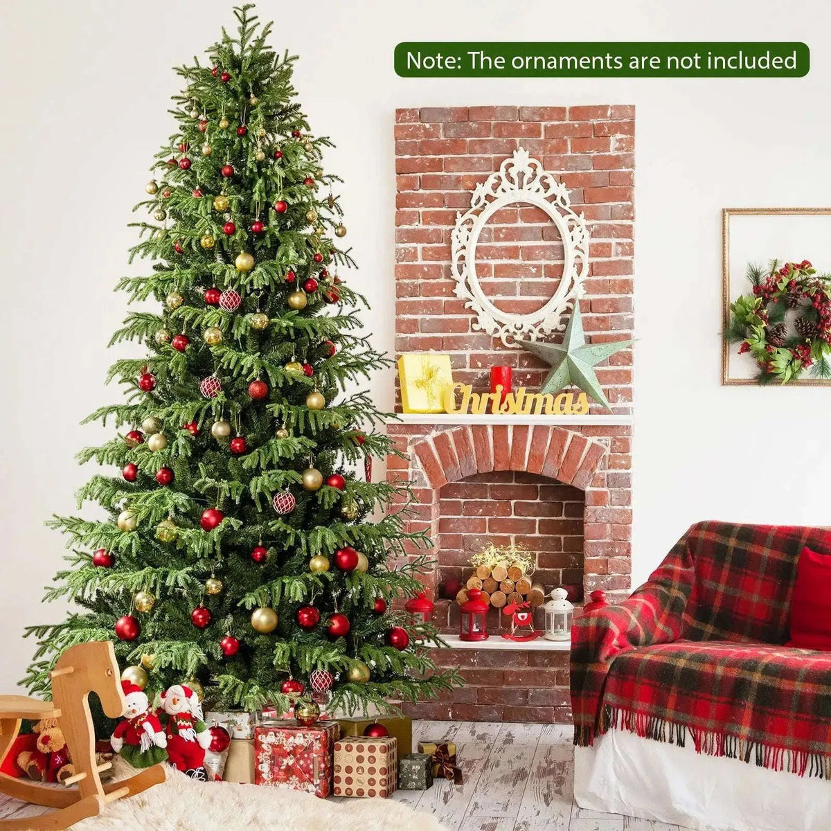 Artificial Christmas Tree with LED Lights and PVC Mixed Branch Tips Cartsfy Inc.