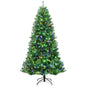 Artificial Hinged Christmas Tree with Remote-controlled Color-changing LED Lights Cartsfy Inc.