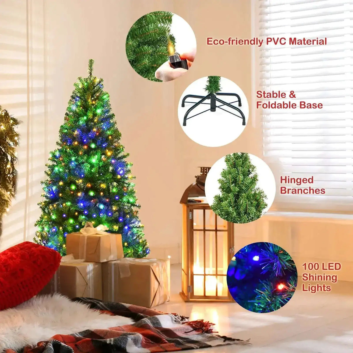 Artificial Premium Hinged Christmas Tree Cartsfy Inc.